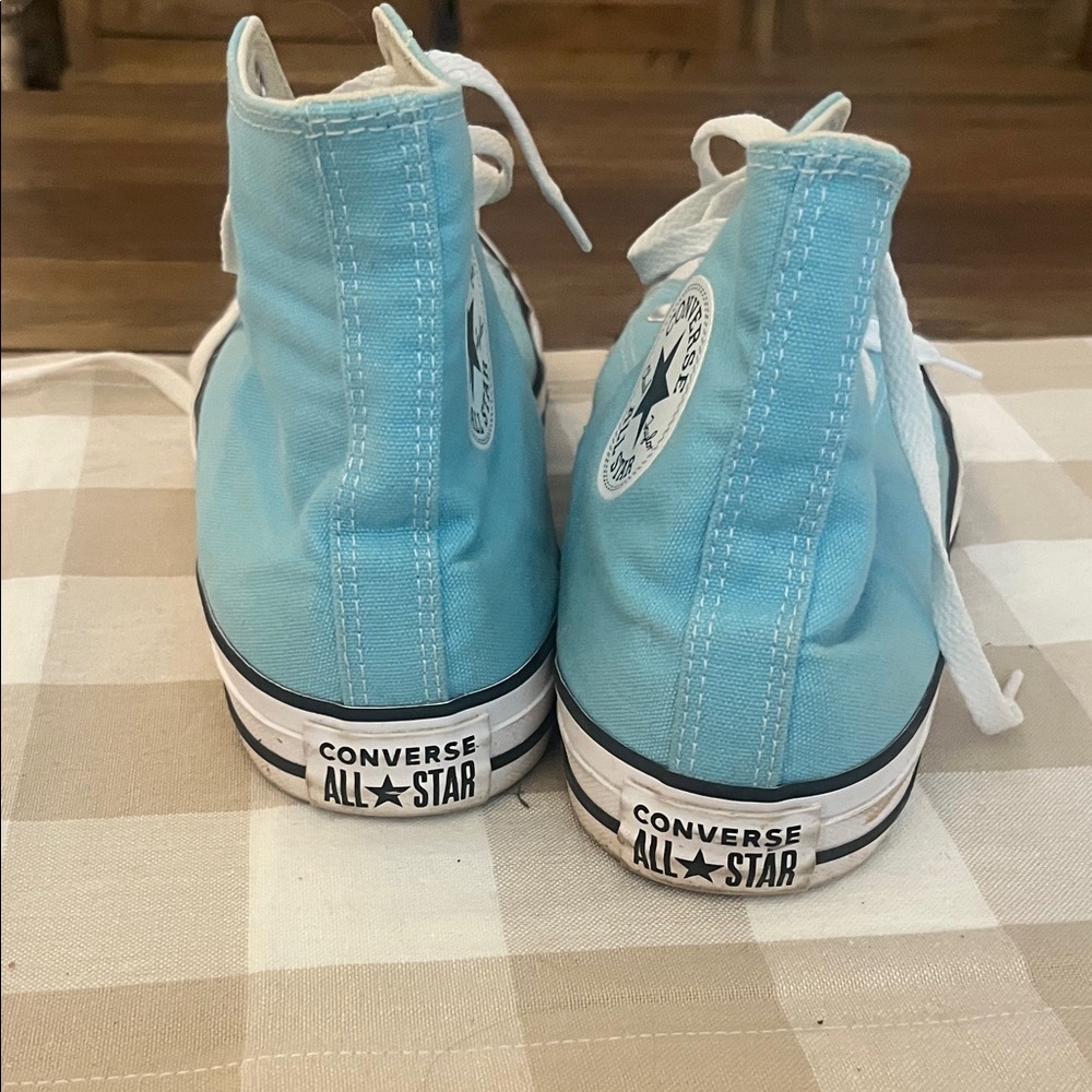 Converse Men’s Aqua High-Top Sneakers - Picture 4 of 4
